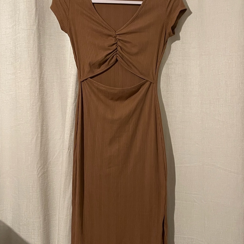 Jessica Simpson Brown Backless Dress
